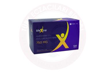 LIFEXTRA KARNIYARIK OTU (PSYLLIUM HUSKS FIBRE) ICEREN TAKVIYE EDICI GIDA 750 mg 120 kapsül