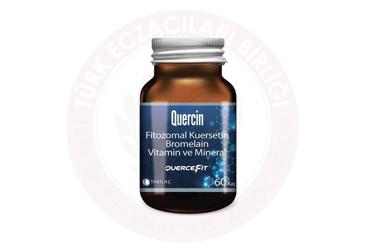 QUERCIN FITOZOMAL KUERSETIN BROMELAIN VITAMIN VE MINERAL ICEREN TAKVIYE EDICI GIDA  60 kapsül