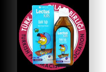 LECTUS KIDS BALIK YAGI KARISIK MEYVE AROMALI SIVI TAKVIYE EDICI GIDA  150 ml şişe