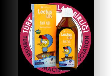 LECTUS KIDS BALIK YAGI PORTAKAL AROMALI SIVI TAKVIYE EDICI GIDA  150 ml şişe