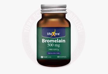 LIFEXTRA BROMELAIN TAKVIYE EDICI GIDA KAPSUL 500 mg 60 kapsül