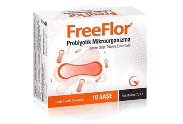 FREEFLOR PROBIYOTIK MIKROORGANIZMA ICEREN TAKVIYE EDICI GIDA SASE  10 saşe