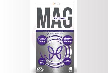 HAVER MAG ACTIVE MAGNEZYUM ICEREN TAKVIYE EDICI GIDA TABLET  30 tablet