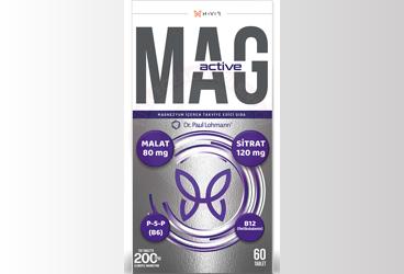 HAVER MAG ACTIVE MAGNEZYUM ICEREN TAKVIYE EDICI GIDA TABLET  60 tablet