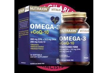 NUTRAXIN OMEGA 3+COQ-10 YUMUSAK KAPSUL  60 kapsül