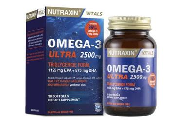 NUTRAXIN OMEGA 3 ULTRA TAKVIYE EDICI GIDA 2500 mg 30 kapsül
