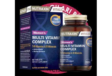 NUTRAXIN FOR WOMEN MULTIVITAMIN&MINERAL COMPLEX TAKVIYE EDICI GIDA  60 tablet