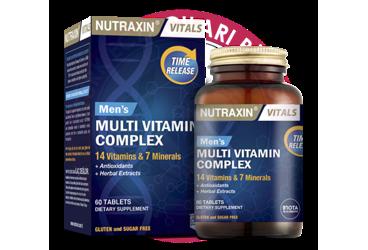 NUTRAXIN FOR MEN MULTIVITAMIN&MINERAL COMPLEX TAKVIYE EDICI GIDA  60 tablet