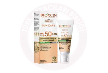 BIOXCIN SUNCARE SPF50 YAGLI CILTLER ICIN RENKLI KREM  50 ml şişe