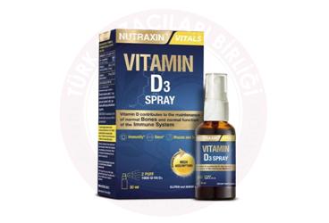 NUTRAXIN D3 VITAMIN ICEREN SPREY 1000 IU 30 ml
