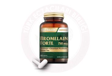 NUTRAXIN BROMELAIN FORTE TAKVIYE EDICI GIDA TABLET 750 mg 60 tablet