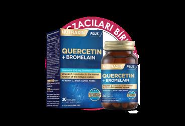 NUTRAXIN PLUS QUERCETIN + BROMELAIN ICEREN TAKVIYE EDICI GIDA TABLET  30 tablet