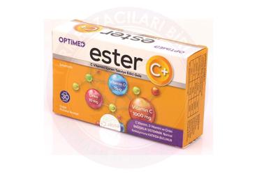 OPTIMED ESTER C VITAMINI, CINKO, VITAMIN D ICEREN PORTAKAL AROMALI TAKVIYE EDICI GIDA 1000 mg 30 saşe
