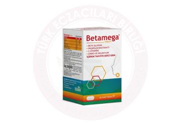BETAMEGA BETAGLUKAN PROPOLIS EKSTRATI C VITAMINI CINKO VE SELENYUM ICEREN TABLET  30 tablet