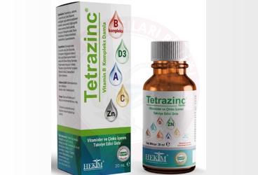 TETRAZINC B KOMPLEKS TAKVIYE EDICI GIDA  30 ml şişe
