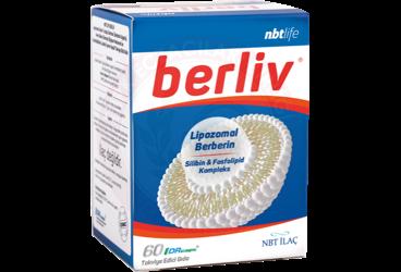 NBTLIFE BERLIV LIPOZOMAL BERBERIN, SILIBIN & FOSFOLIPID KOMPLEKS ICEREN TAKVIYE EDICI GIDA  60 kapsül