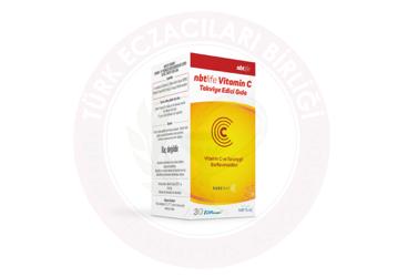 NBTLIFE VITAMIN C VE TURUNCGIL BIOFLAVONOIDLERI ICEREN TAKVIYE EDICI GIDA  30 kapsül