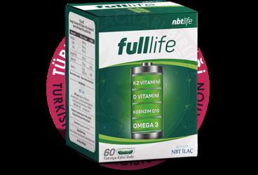 NBTLIFE FULLLIFE K2 VITAMINI, D VITAMINI, KOENZIM Q10 VE OMEGA3 ICEREN TAKVIYE EDICI GIDA  60 kapsül