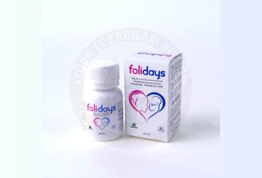 FOLIDAYS FOLAT, VITAMIN B12, VITAMIN B6, VITAMIN D3, IYOT ICEREN TAKVIYE EDICI GIDA  90 kapsül