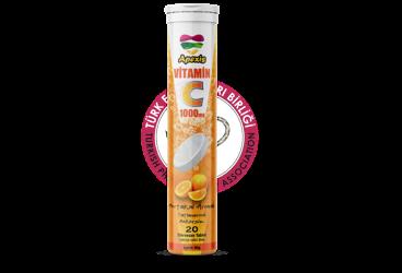 APEXIS VITAMIN C ICEREN PORTAKAL AROMALI TAKVIYE EDICI GIDA 1000 mg 20 tablet