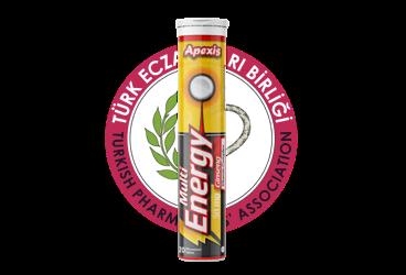 APEXIS MULTIENERGY MULTIVITAMIN VE GINSENG ICEREN TAKVIYE EDICI GIDA  20 tablet