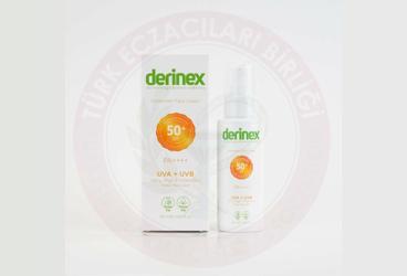 DERINEX GUNES KORUYUCU KREM SPF50+  50 ml şişe