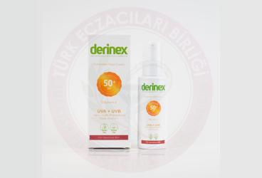DERINEX HASSAS CILTLER ICIN SPF50 GUNES KORUYUCU KREM  50 ml şişe