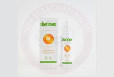 DERINEX YAGLI CILTLER ICIN SPF50 GUNES KORUYUCU KREM  50 ml şişe
