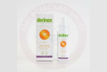 DERINEX ANTI AGING SPF50 GUNES KORUYUCU KREM  50 ml şişe