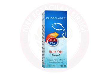CUREOMEGA BALIK YAGI, OMEGA-3, VITAMIN VE MINERAL ICEREN TAKVIYE EDICI GIDA  150 ml şişe