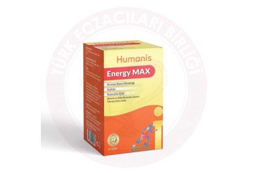 HUMANIS ENERGY MAX MINERAL VE BITKI EKSTRELERI ICEREN TAKVIYE EDICI GIDA TABLET  30 tablet