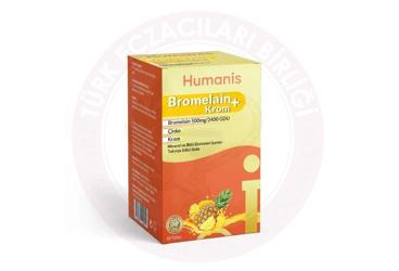 HUMANIS BROMELAIN + KROM MINERAL VE BITKI EKSTRELERI ICEREN TAKVIYE EDICI GIDA TABLET  60 tablet