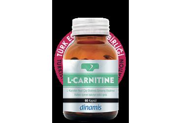 DINAMIS L-CARNITINE, GREEN TEA, GINSENG, CAFFEINE ICEREN TAKVIYE EDICI GIDA  60 kapsül