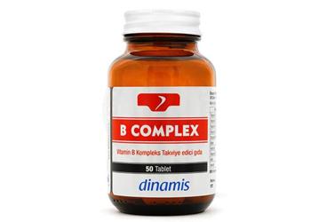 DINAMIS B COMPLEX TAKVIYE EDICI GIDA  50 tablet