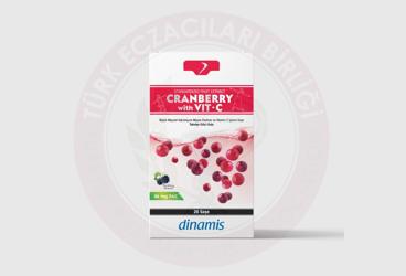 DINAMIS STANDARDIZED FRUIT EXTRACT CRANBERRY WITH VIT-C SASE  20 saşe