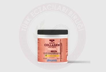 DINAMIS MULTI COLLAGEN WITH VIT-C POWDER ANANAS AROMALI TAKVIYE EDICI GIDA  157,5 g toz
