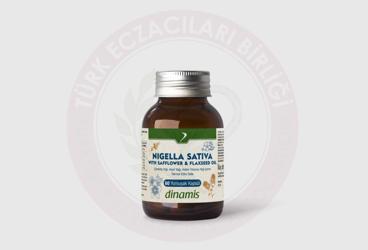 DINAMIS NIGELLA SATIVA WITH SAFFLOWER & FLAXSEED OIL TAKVIYE EDICI GIDA  60 kapsül