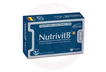 NUTRIVITB FORTE B VITAMIN KOMPLEKSI ICEREN TAKVIYE EDICI GIDA  30 kapsül