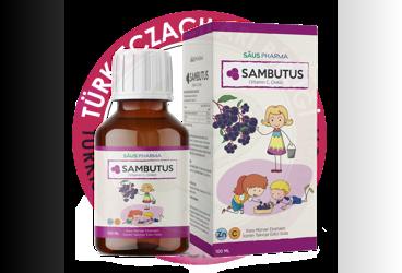 SAMBUTUS VITAMIN C, CINKO, KARAMURVER EKSTRESI ICEREN TAKVIYE EDICI GIDA  100 ml şişe