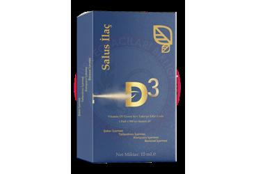 SALUS VITAMIN D3 ICEREN SIVI TAKVIYE EDICI GIDA 500 IU 15 ml şişe
