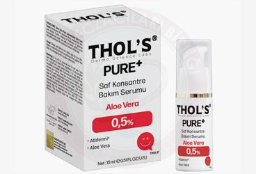 THOLS PURE+ SAF KONSANTRE BAKIM SERUMU %0.5 ALOE VERA  15 ml şişe