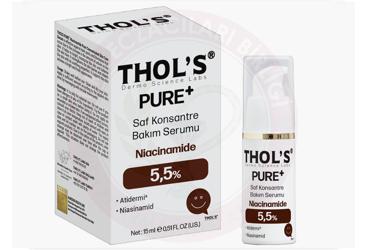 THOLS PURE+ SAF KONSANTRE BAKIM SERUMU %5.5 NIACINAMIDE  15 ml şişe