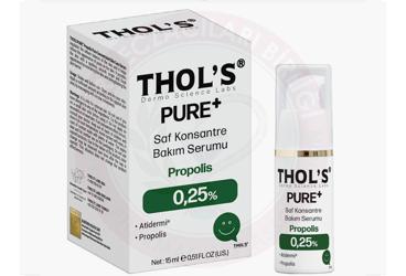 THOLS PURE+ SAF KONSANTRE BAKIM SERUMU %0.25 PROPOLIS  15 ml şişe