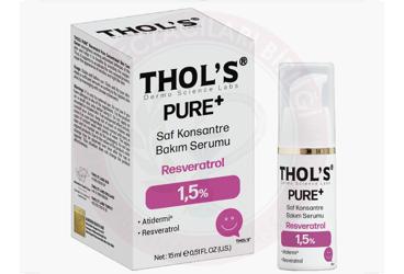 THOLS PURE+ SAF KONSANTRE BAKIM SERUMU %1.5 RESVERATROL  15 ml şişe