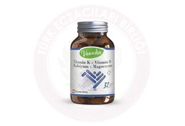 VOONKA K2-D3-CAL-MAG TAKVIYE EDICI GIDA  32 kapsül