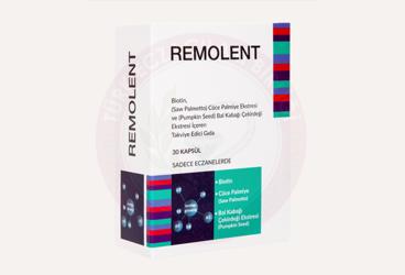 REMOLENT BIOTIN, CUCE PALMIYE EKSTRESI VE BAL KABAGI CEKIRDEGI EKSTRESI ICEREN KAPSUL  30 kapsül