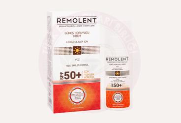 REMOLENT GUNES KORUYUCU KREM LEKELI CILTLER ICIN SPF 50+  75 ml şişe