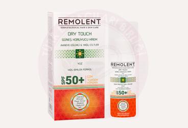 REMOLENT DRY TOUCH GUNES KREMI AKNEYE EGILIMLI VE YAGLI CILTLER ICIN SPF 50+  75 ml şişe