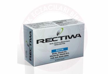 RECTIWA BIOTIN, VITAMIN VE MINERAL ICEREN TAKVIYE EDICI GIDA  30 kapsül