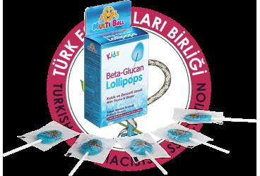 MULTIBALL KIDS BETA GLUCAN LOLLIPOPS  5 adet